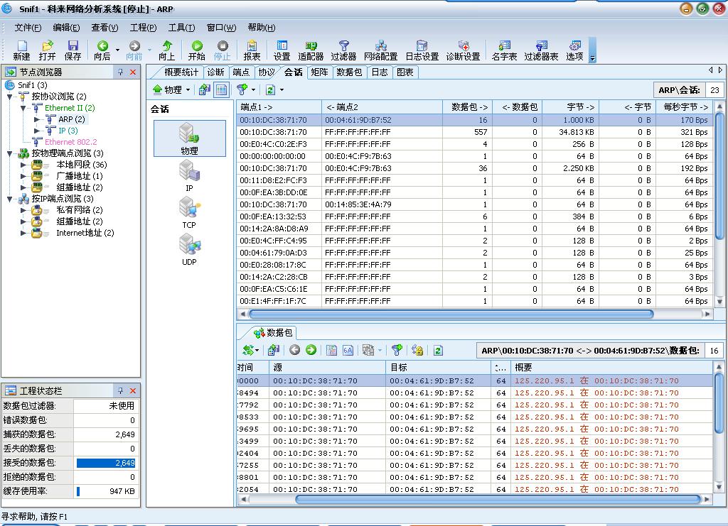 00:10:DC:38:71:70肯定不是网关，但是它在欺骗00:04:61:9D:B7:52
