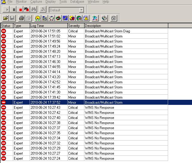 Sniffer 提示广播风暴！