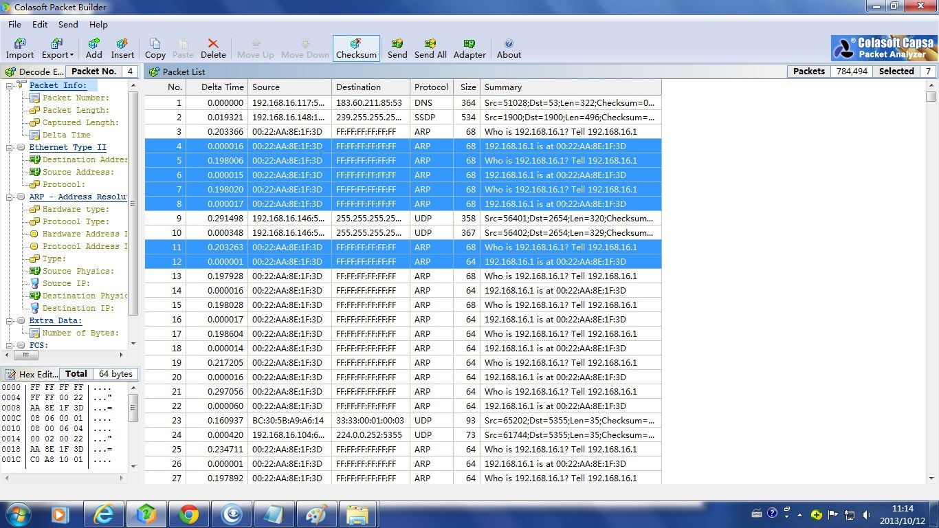 路由器开启ARP预防攻击，大量广播发包，并证明自己就是自己