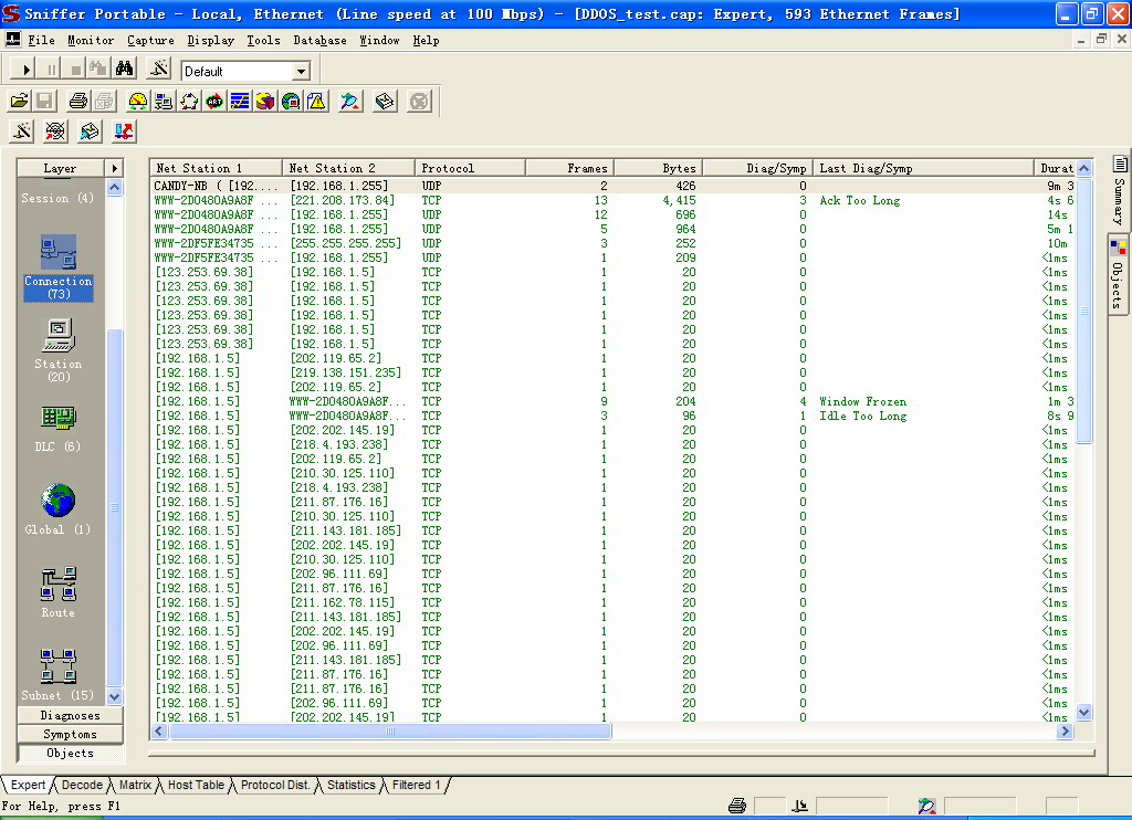 不同外网地址进行攻击